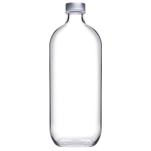 Flasche Iconic 1,1 Liter (inkl. silberner Verschluss) bedruckt